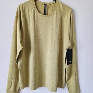NWT LULULEMON AGLD/DWGN Yellow Green Metal Vent Tech LS 2.0 Top Shirt Men's XXL